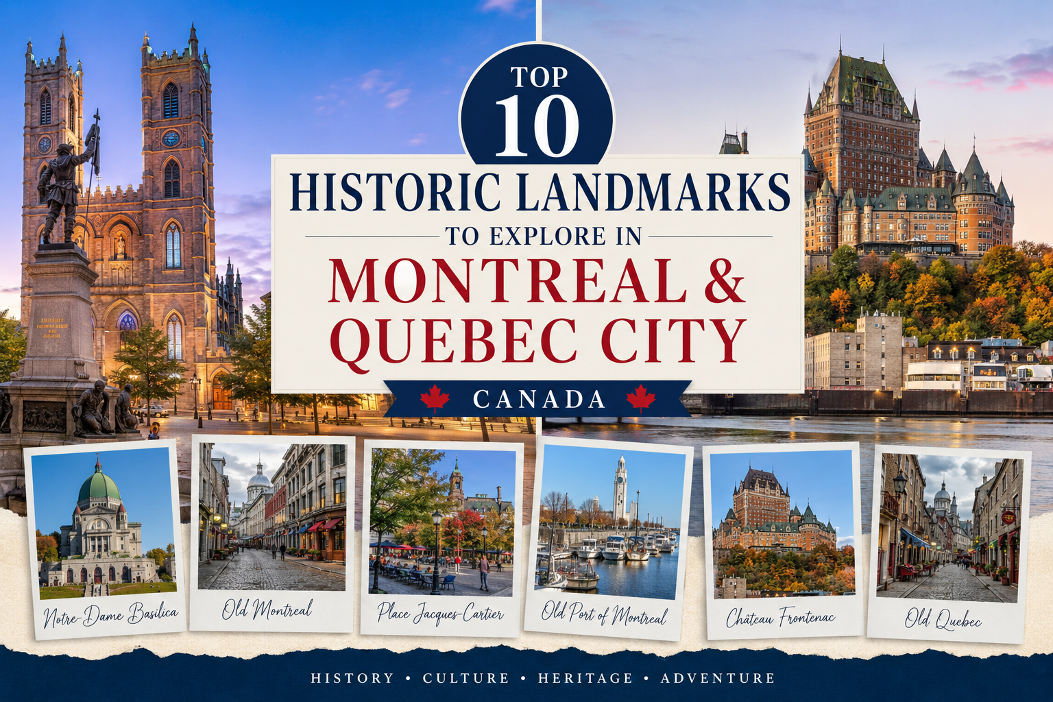 Canada Vacations in Montreal and Quebec City
