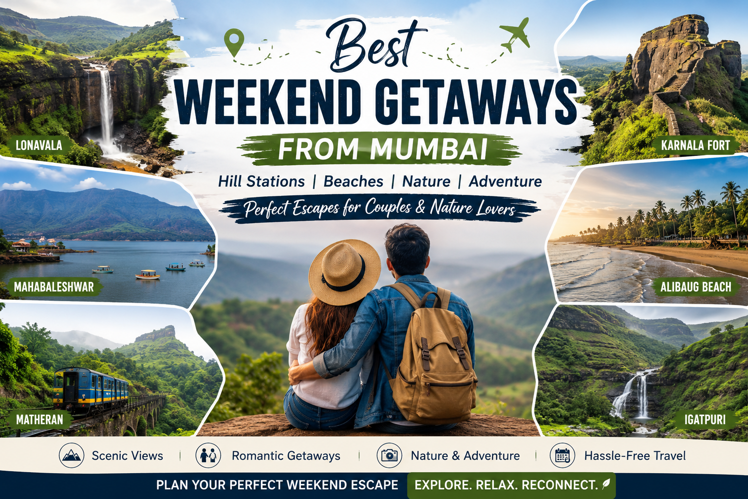 Best travel agency in Mumbai offering weekend getaway packages to Lonavala, Alibaug, Matheran and other nature destinations near Mumbai